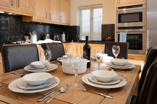 Dining Area, Boatman's Cottage, Newton Holiday Cottages, Northumberland Dining Area