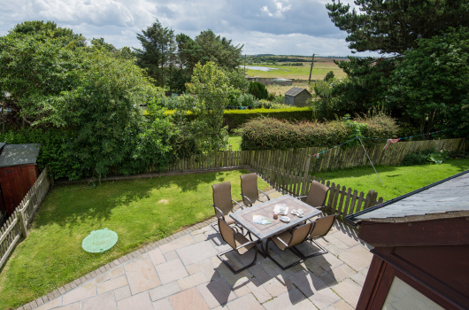 Terrace, Boatman's Cottage, Newton Holiday Cottages, Northumberland Terrace